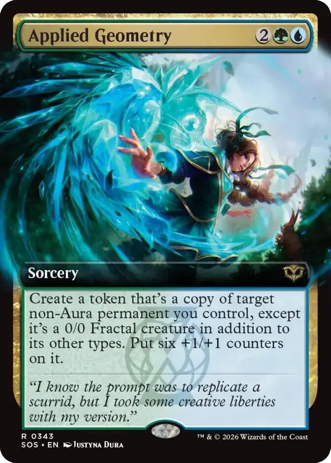 Applied Geometry 343 (Secrets of Strixhaven)  - Extended Art