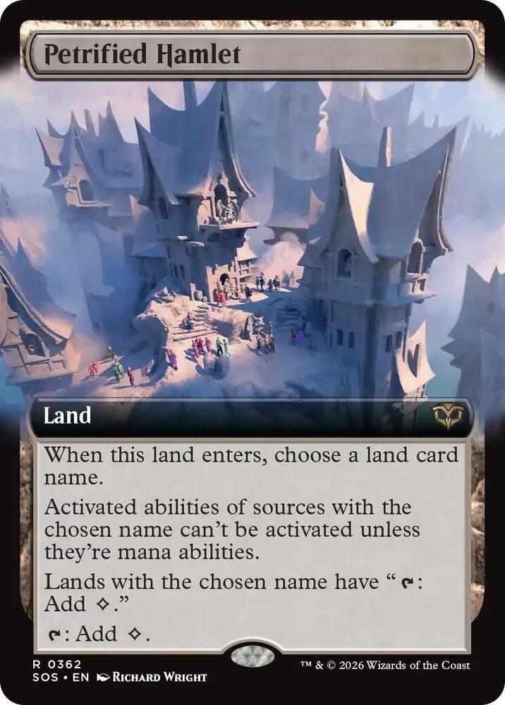 Petrified Hamlet 362 (Secrets of Strixhaven)  - Extended Art Foil