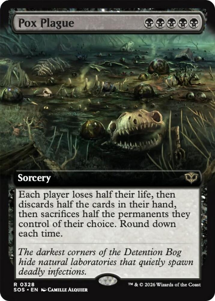 Pox Plague Extended Art 328 (Secrets of Strixhaven) 