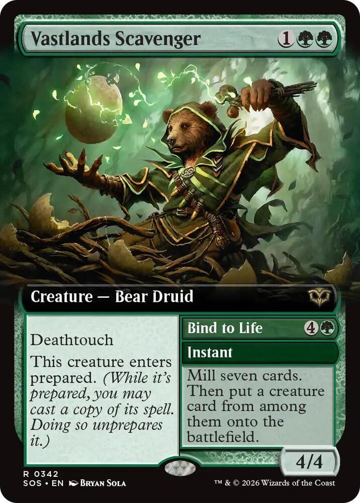 Vastlands Scavenger Extended Art 342 (Secrets of Strixhaven)  - Foil