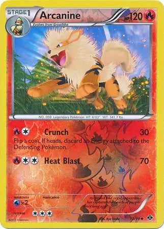 Arcanine 13/99 (Next Destinies)  - Reverse Holofoil