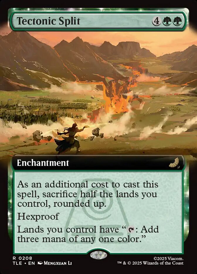 Tectonic Split Extended Art 208 (Avatar: The Last Airbender: Eternal-Legal)  - Extended Art Foil