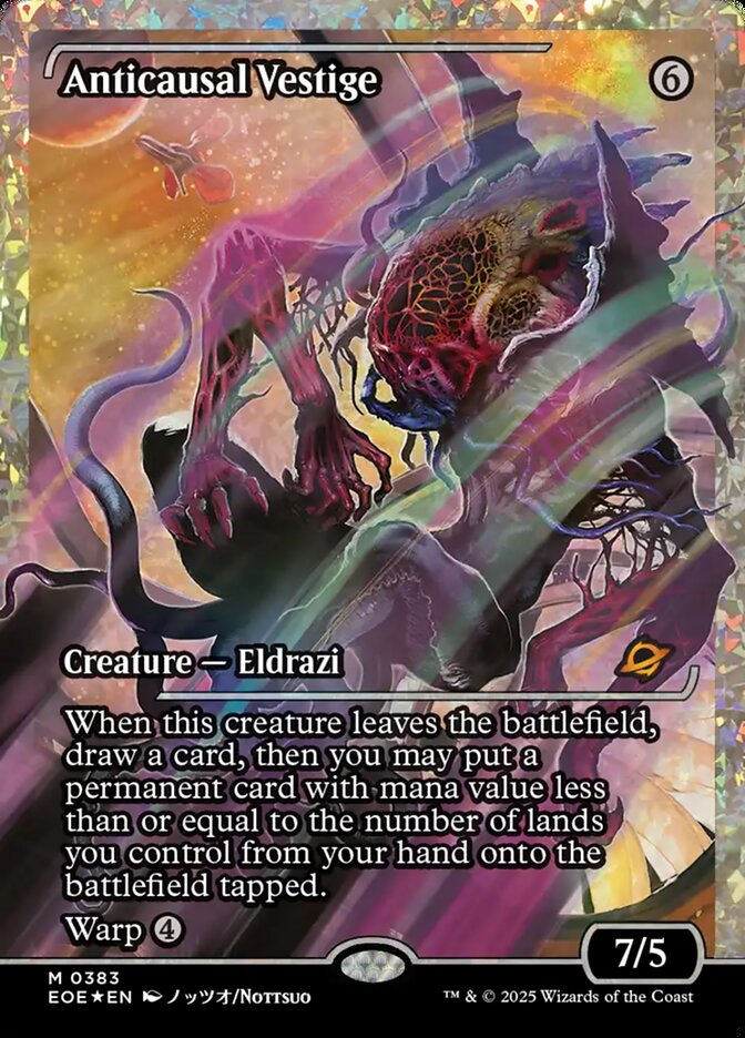 Anticausal Vestige 383/276 (Edge of Eternities)  - Showcase Fracture Foil