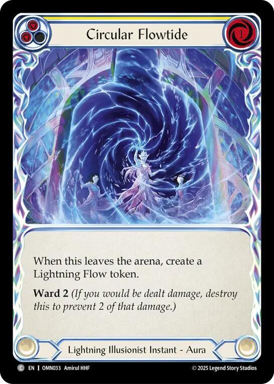 Circular Flowtide OMN033 (Omens of the Third Age)  - Cold Foil