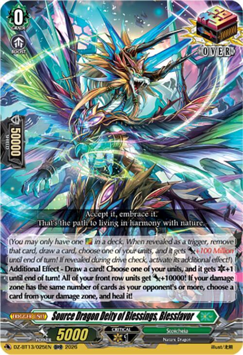 Source Dragon Deity of Blessings Blessfavor DZ-BT13/025EN (DZ-BT13: Parallactic Clash) 
