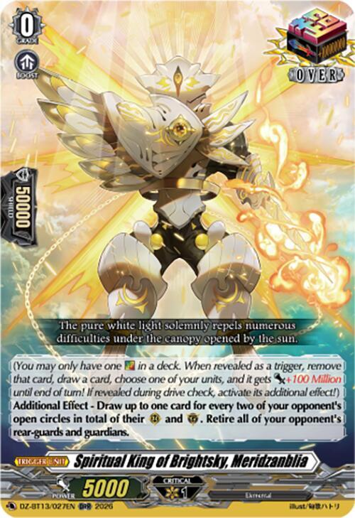 Spiritual King of Brightsky Meridzanblia DZ-BT13/027EN (DZ-BT13: Parallactic Clash) 