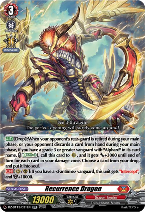 Recurrence Dragon DZ-BT13/031EN (DZ-BT13: Parallactic Clash) 