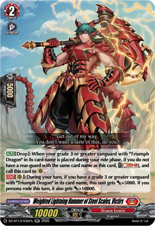 Weighted Lightning Hammer of Steel Scales Victirs DZ-BT13/032EN (DZ-BT13: Parallactic Clash) 