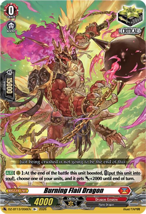 Burning Flail Dragon DZ-BT13/056EN (DZ-BT13: Parallactic Clash) 