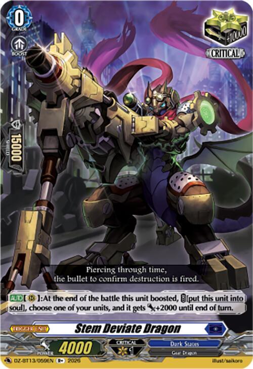 Stem Deviate Dragon DZ-BT13/059EN (DZ-BT13: Parallactic Clash) 