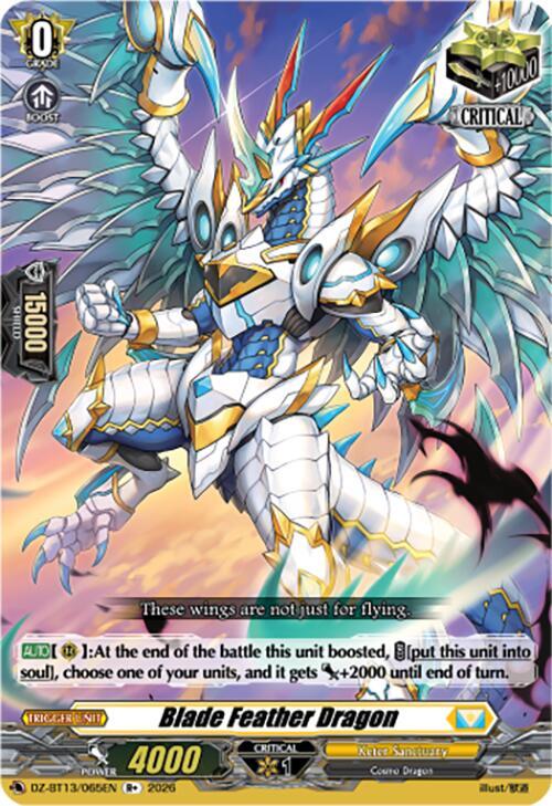 Blade Feather Dragon DZ-BT13/065EN (DZ-BT13: Parallactic Clash) 