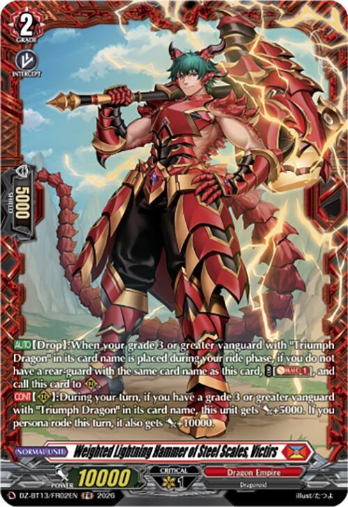 Weighted Lightning Hammer of Steel Scales Victirs FR DZ-BT13/FR02EN (DZ-BT13: Parallactic Clash) 