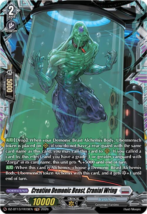 Creation Demonic Beast Cranial Wring FR DZ-BT13/FR19EN (DZ-BT13: Parallactic Clash) 