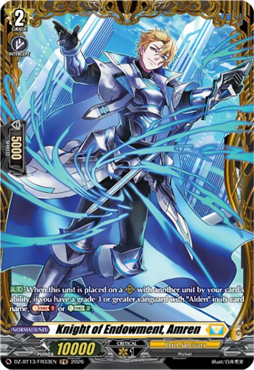 Knight of Endowment Amren FR DZ-BT13/FR33EN (DZ-BT13: Parallactic Clash) 