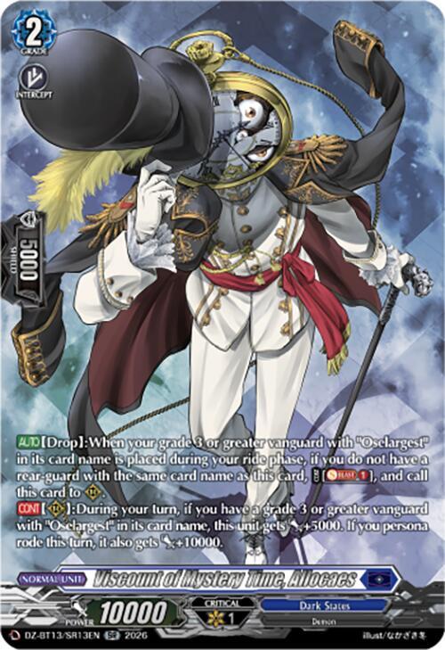 Viscount of Mystery Time Allocaes SR DZ-BT13/SR13EN (DZ-BT13: Parallactic Clash) 
