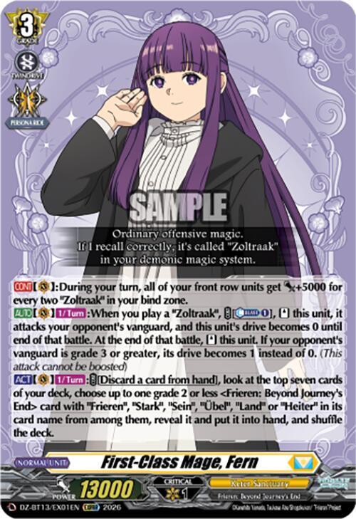 First Class Mage Fern DZ-BT13/EX01EN (DZ-BT13: Parallactic Clash) 