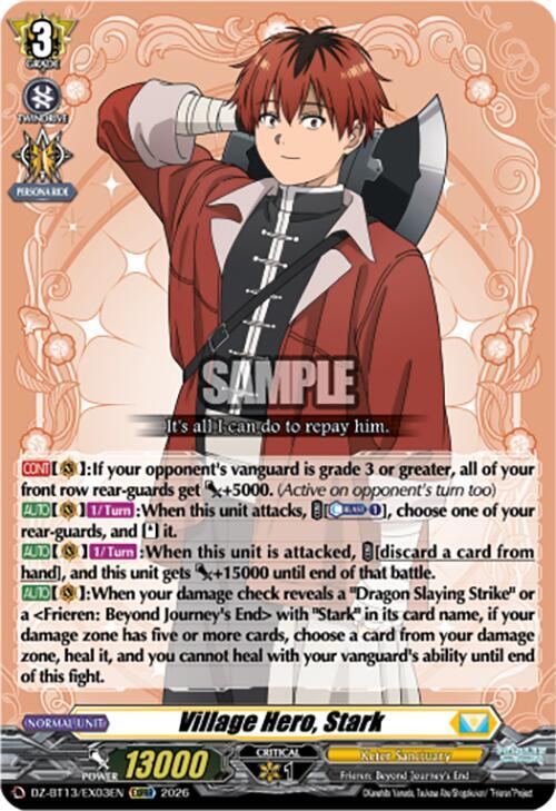 Village Hero Stark DZ-BT13/EX03EN (DZ-BT13: Parallactic Clash) 