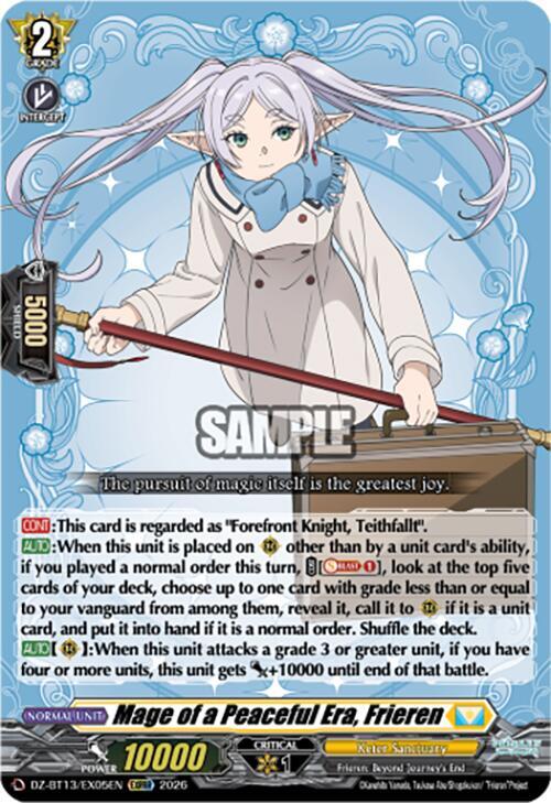 Mage of a Peaceful Era Frieren DZ-BT13/EX05EN (DZ-BT13: Parallactic Clash) 
