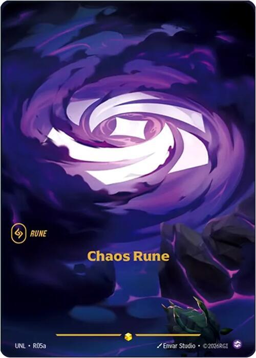 Chaos Rune Alternate Art R05a (Unleashed)  - Foil