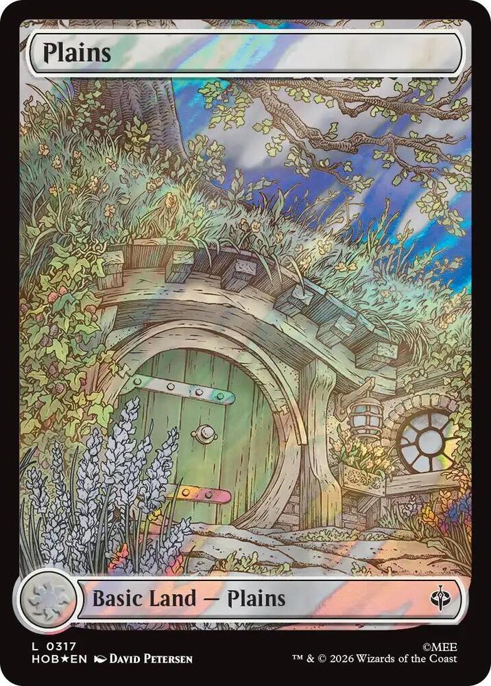 Plains 317 (The Hobbit)  - Full Art Surge Foil