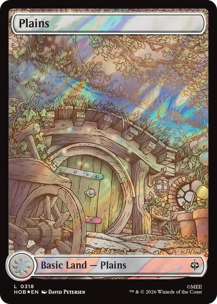 Plains 318 (The Hobbit)  - Full Art Surge Foil