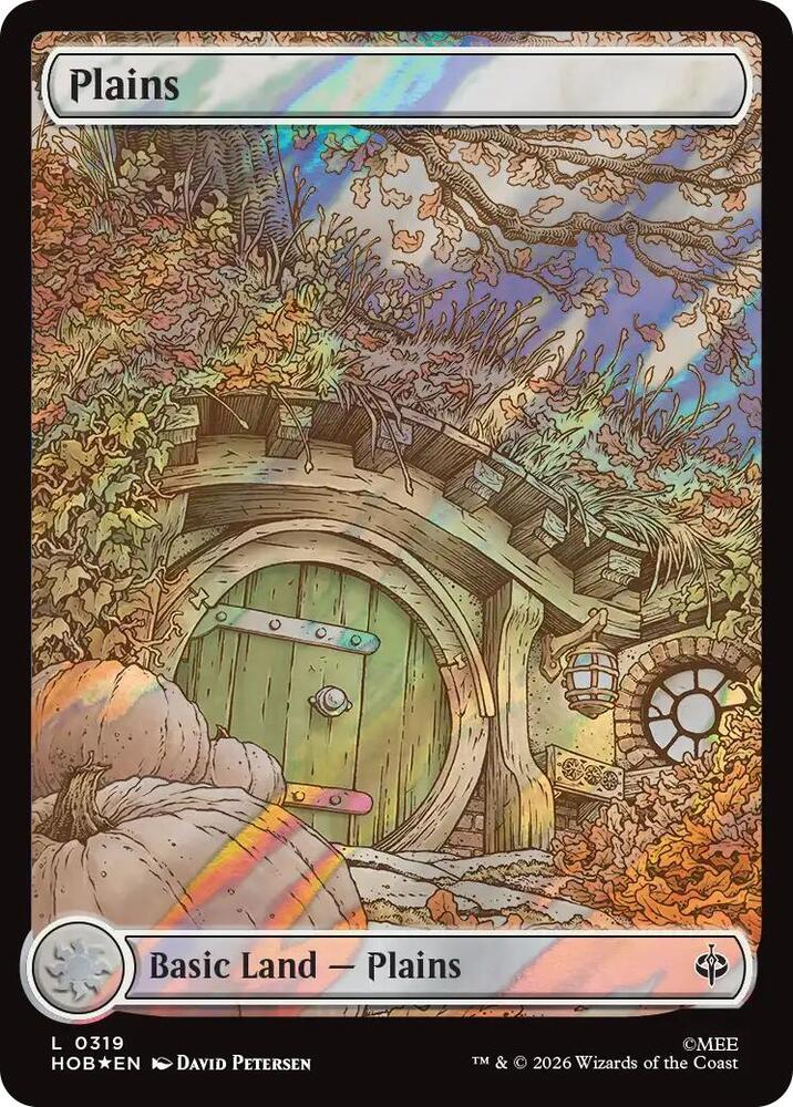 Plains 319 (The Hobbit)  - Full Art Surge Foil