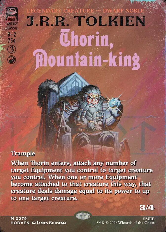 Thorin, Mountain-king 279 (The Hobbit)  - Borderless Surge Foil