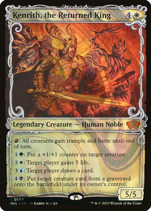 Kenrith, the Returned King 134/65 (March of the Machine: Multiverse Legends)  - Showcase Halo Foil