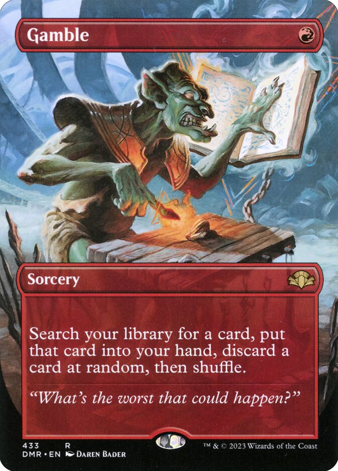Gamble 433/261 (Dominaria Remastered)  - Borderless