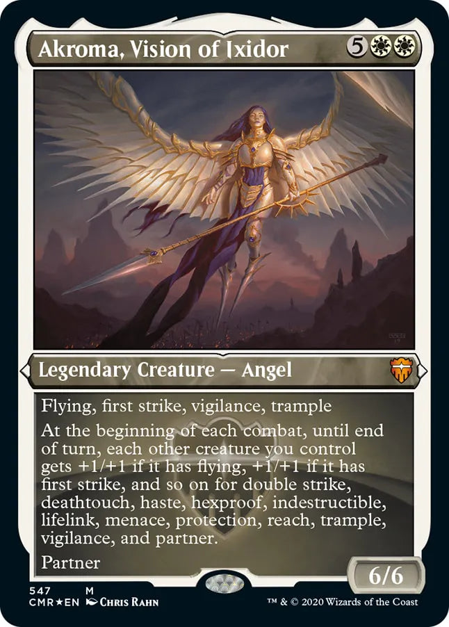 Akroma, Vision of Ixidor 547 (Commander Legends)  - Etched Foil
