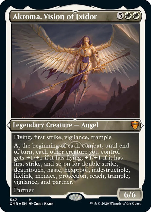 Akroma, Vision of Ixidor 547 (Commander Legends)  - Etched Foil