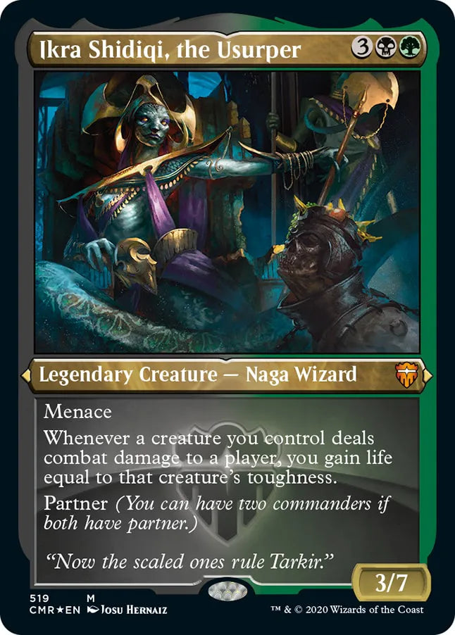 Ikra Shidiqi, the Usurper 519 (Commander Legends)  - Etched Foil