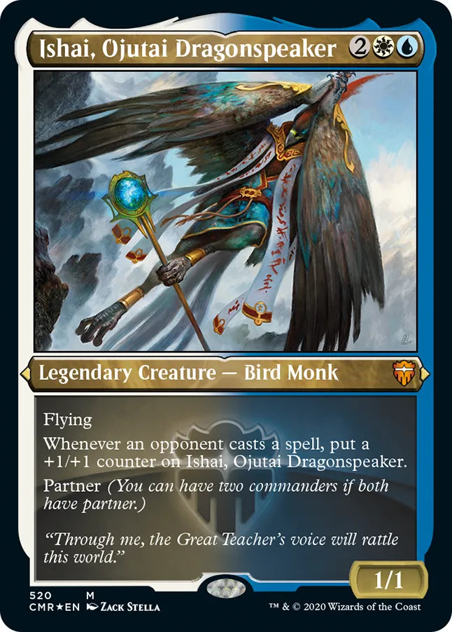 Ishai Ojutai, Dragonspeaker 520 (Commander Legends)  - Etched Foil
