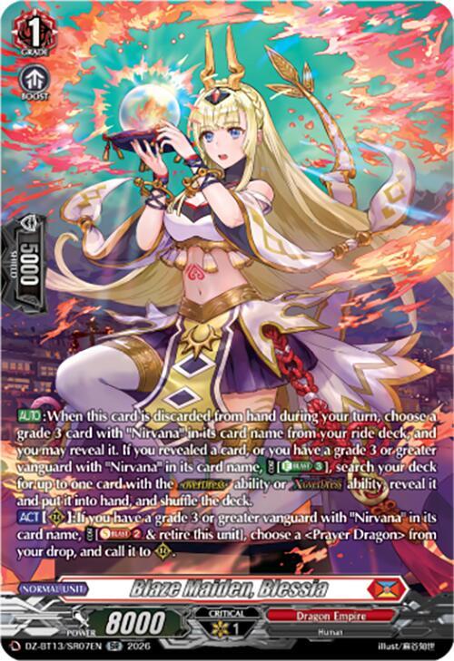 Blaze Maiden Blessia SR DZ-BT13/SR07EN (DZ-BT13: Parallactic Clash) 
