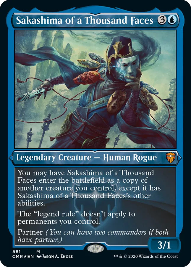 Sakashima of a Thousand Faces 561 (Commander Legends)  - Etched Foil