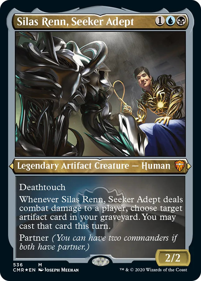 Silas Renn, Seeker Adept 536 (Commander Legends)  - Etched Foil