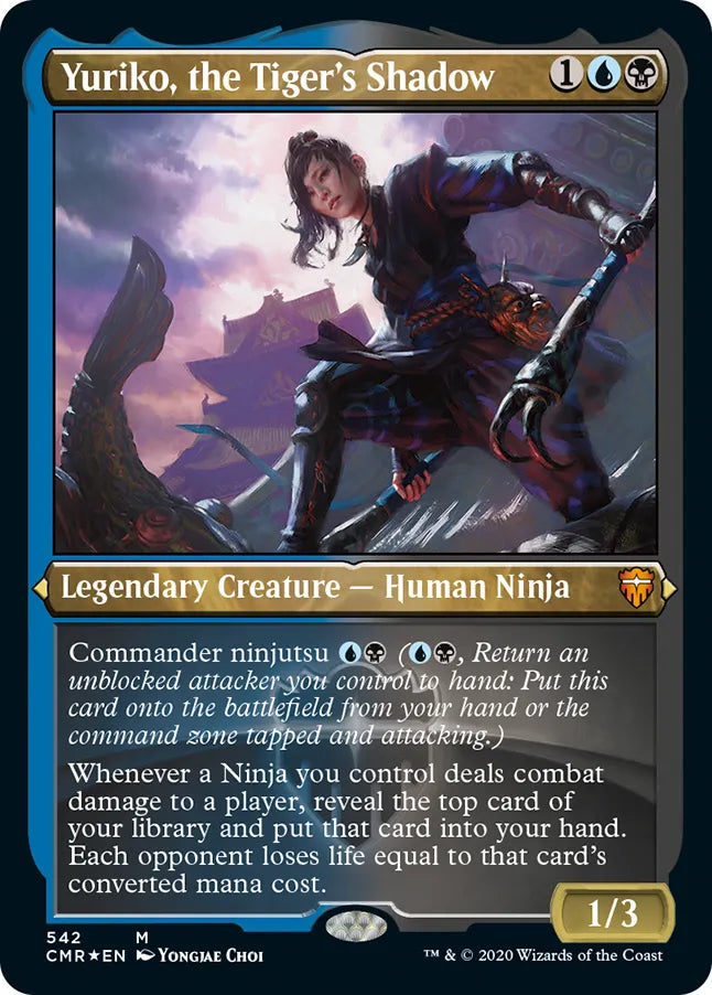 Yuriko, the Tiger's Shadow 542 (Commander Legends)  - Etched Foil