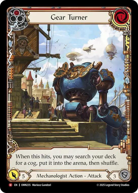Gear Turner (Extended Art) OMN235 (Omens of the Third Age)  - Cold Foil