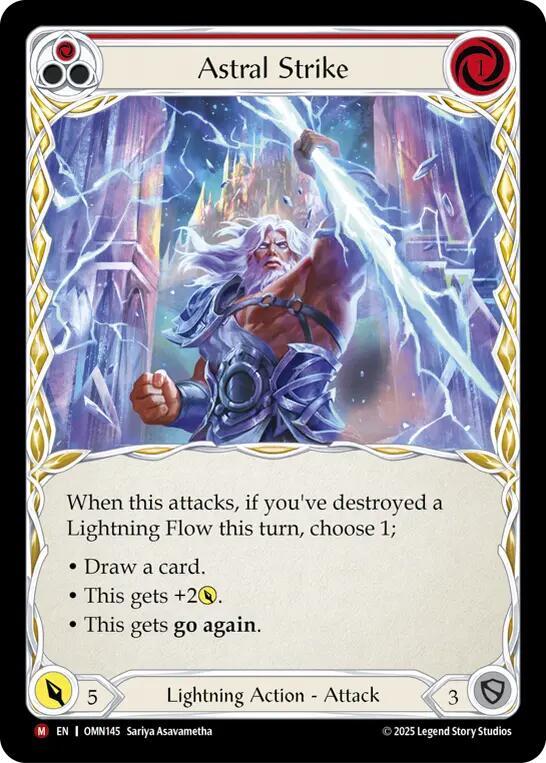 Astral Strike OMN145 (Omens of the Third Age)  - Rainbow Foil
