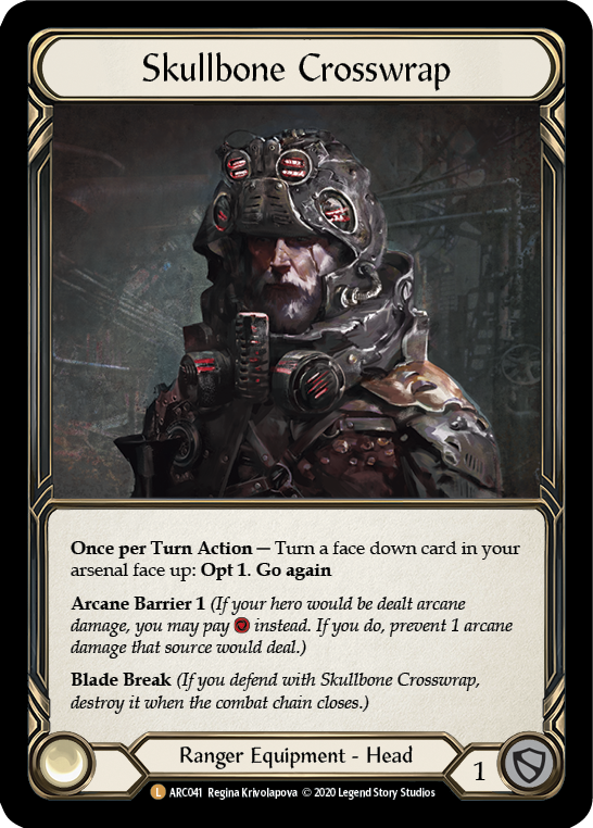 Skullbone Crosswrap ARC041 (Arcane Rising)  - Unlimited Edition Rainbow Foil