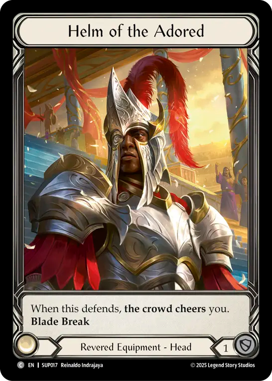 Helm of the Adored (Extended Art) SUP017 (Super Slam)  - Cold Foil