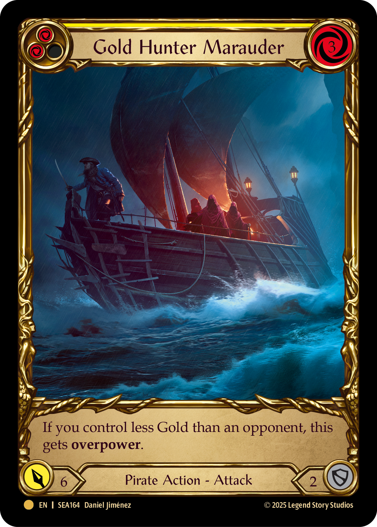 Gold Hunter Marauder SEA164 (High Seas)  - Cold Foil