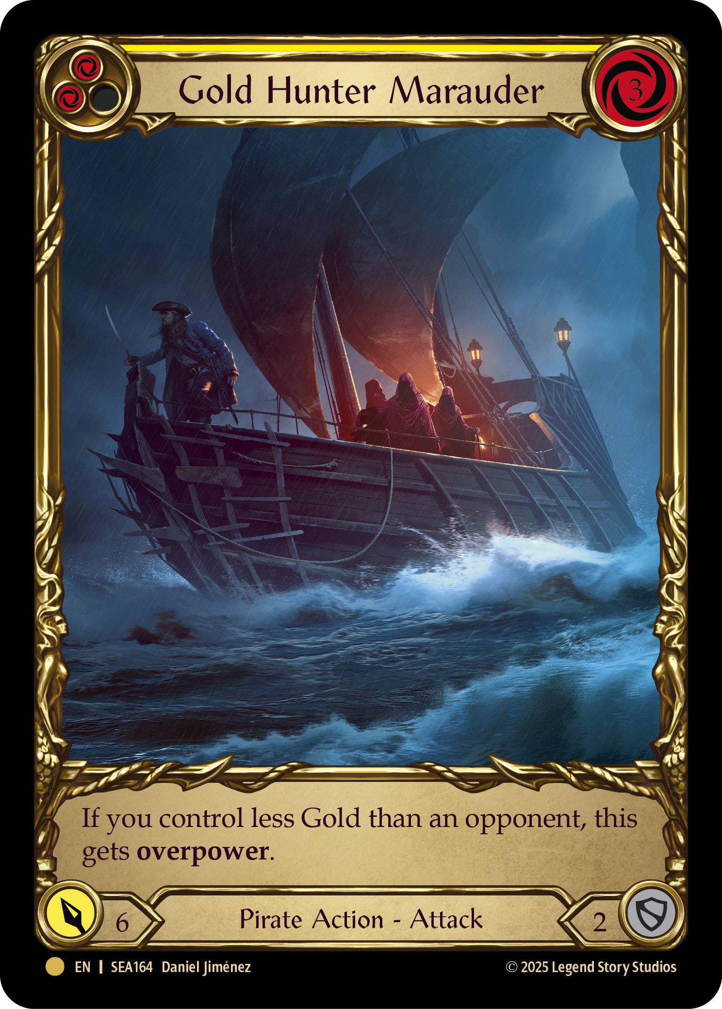 Gold Hunter Marauder SEA164 (High Seas)  - Cold Foil