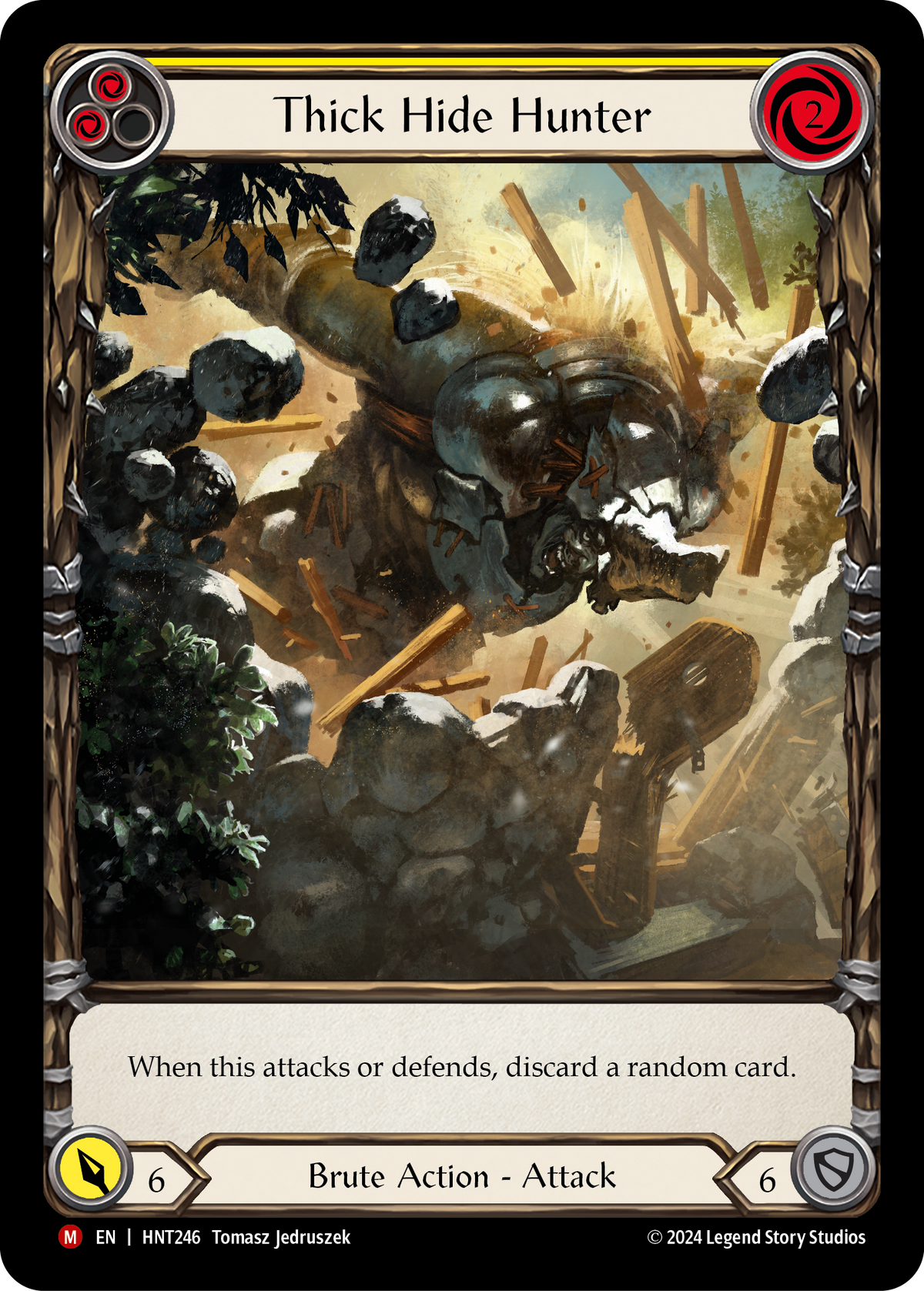 Thick Hide Hunter (Extended Art) HNT246 (The Hunted)  - Rainbow Foil
