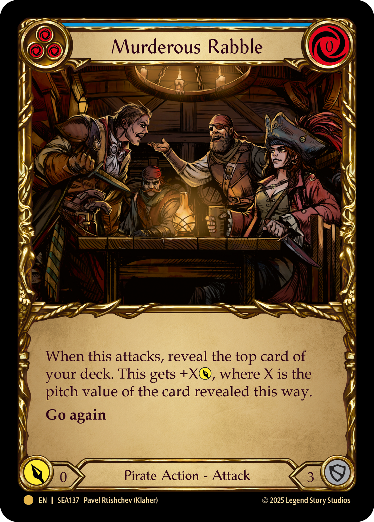 Murderous Rabble SEA137 (High Seas)  - Cold Foil