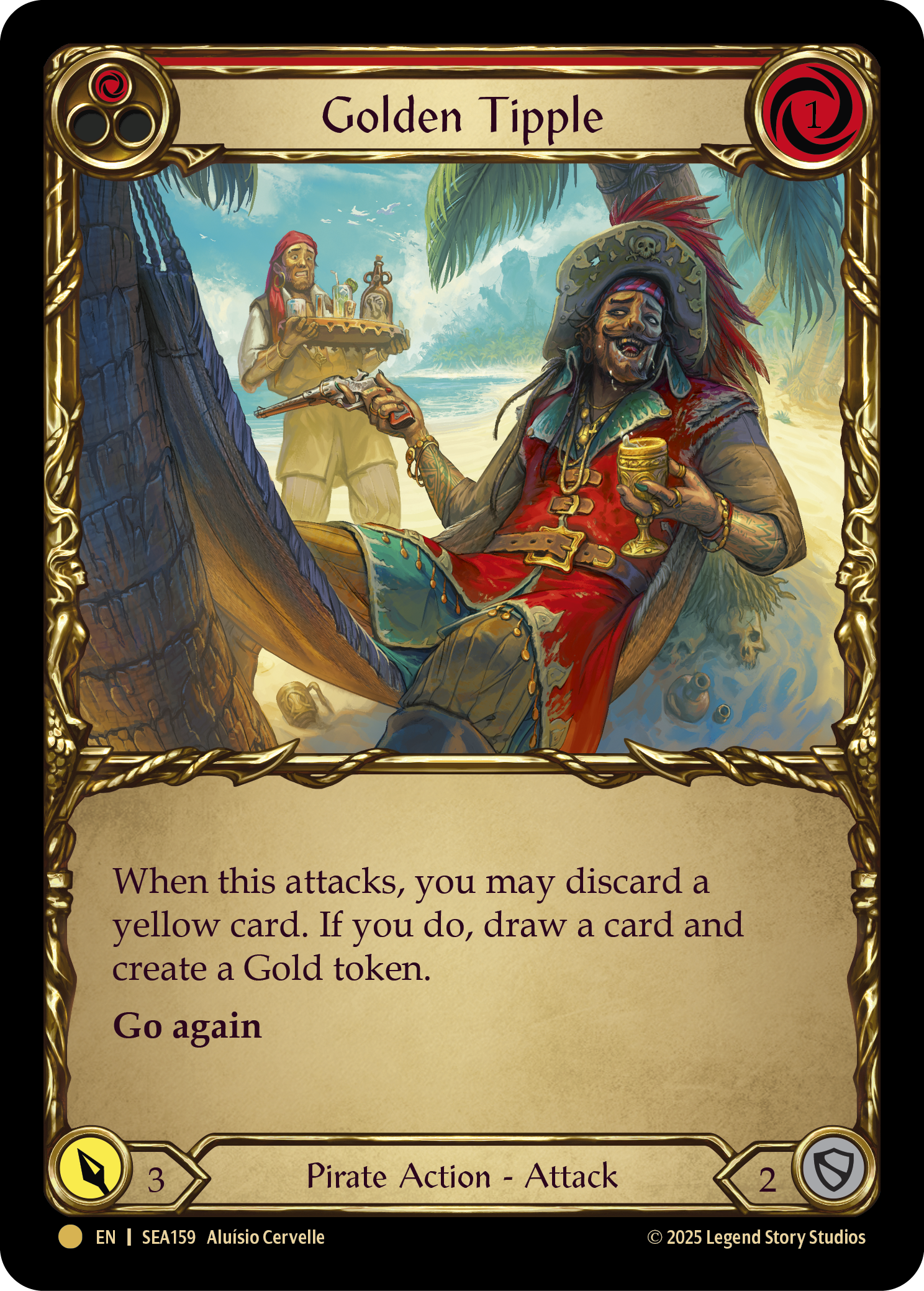 Golden Tipple (Red) SEA159 (High Seas)  - Cold Foil
