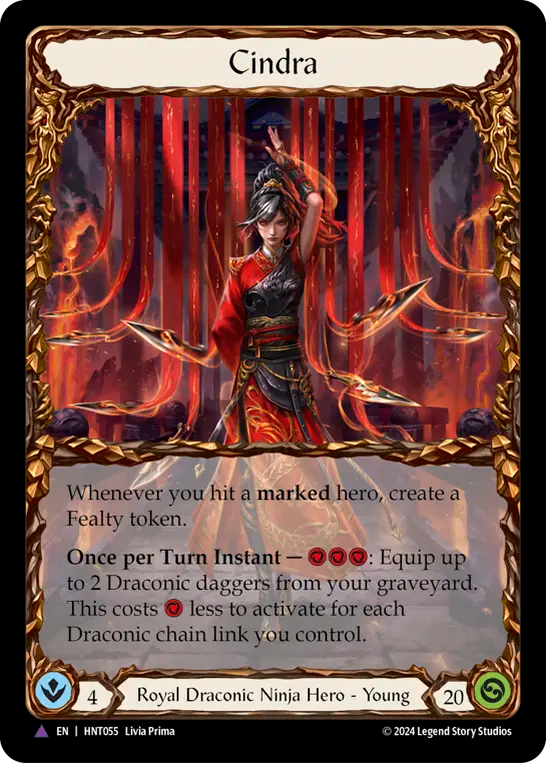 Cindra HNT055 (The Hunted)  - Cold Foil
