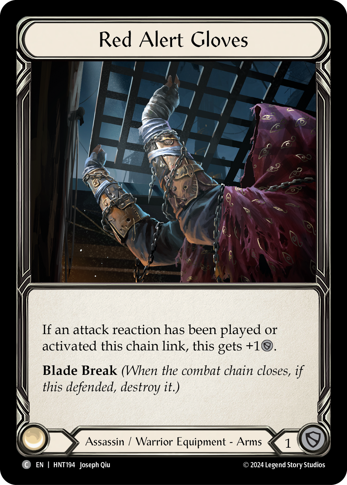 Red Alert Gloves HNT194 (The Hunted)  - Cold Foil