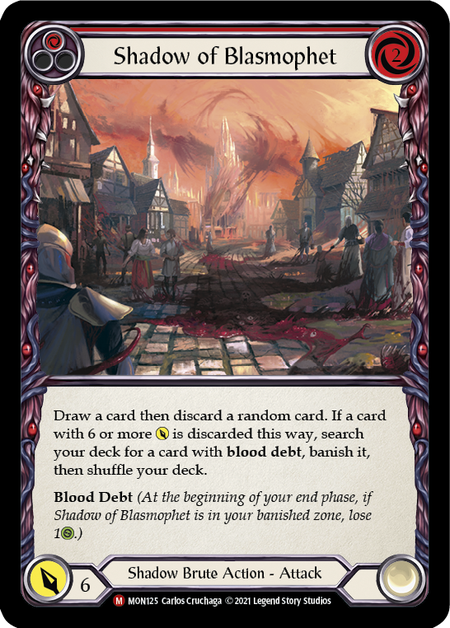 Shadow of Blasmophet MON125 (Monarch)  - 1st Edition Normal