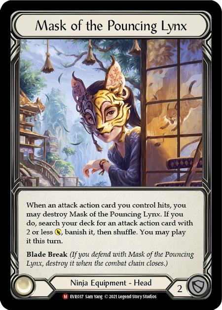 Mask of the Pouncing Lynx EVR037 (Everfest)  - 1st Edition Normal